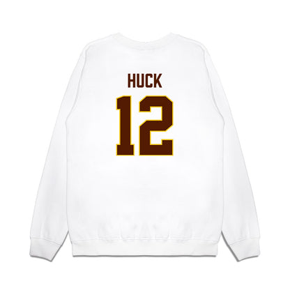 Western Michigan - NCAA Men's Ice Hockey : Samuel Huck - Replica Shersey Premium Crewneck Sweatshirt-1