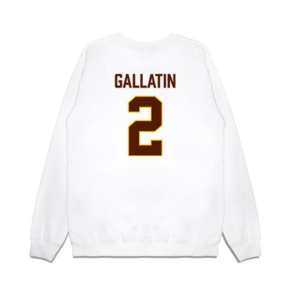 Western Michigan - NCAA Men's Ice Hockey : Grady Gallatin - Replica Shersey Premium Crewneck Sweatshirt-1