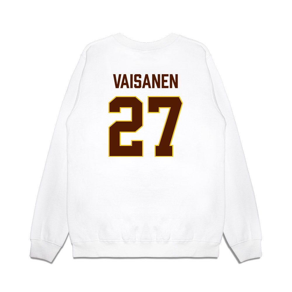 Western Michigan - NCAA Men's Ice Hockey : Joona Vaisanen - Replica Shersey Premium Crewneck Sweatshirt-1