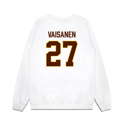 Western Michigan - NCAA Men's Ice Hockey : Joona Vaisanen - Replica Shersey Premium Crewneck Sweatshirt-1