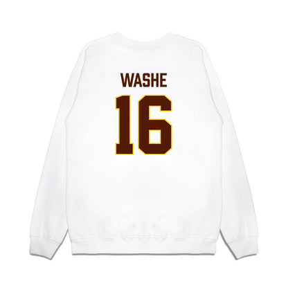Western Michigan - NCAA Men's Ice Hockey : Tim Washe - Replica Shersey Premium Crewneck Sweatshirt-1