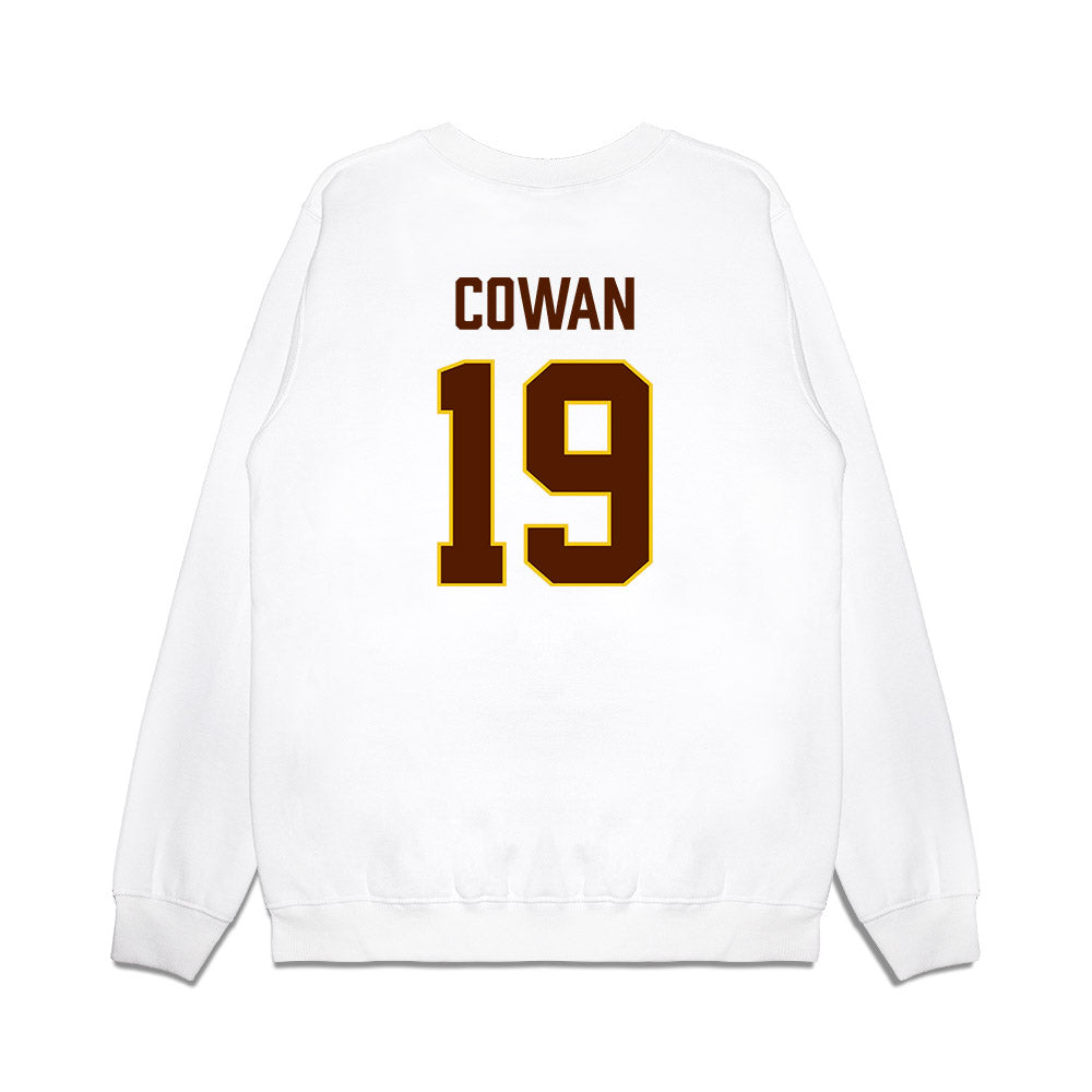 Western Michigan - NCAA Men's Ice Hockey : Bobby Cowan - Replica Shersey Premium Crewneck Sweatshirt-1