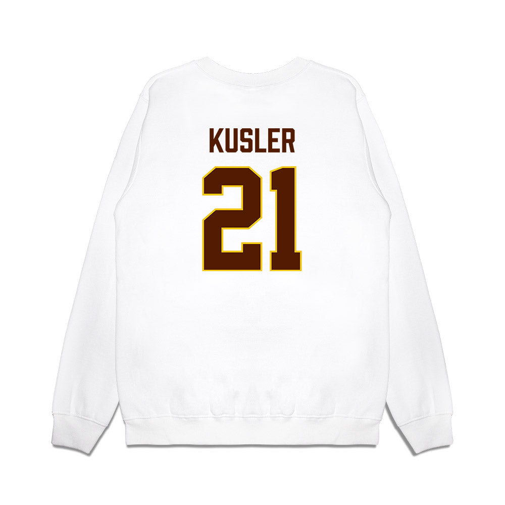 Western Michigan - NCAA Men's Ice Hockey : Ryan Kusler - Replica Shersey Premium Crewneck Sweatshirt-1