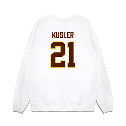 Western Michigan - NCAA Men's Ice Hockey : Ryan Kusler - Replica Shersey Premium Crewneck Sweatshirt-1