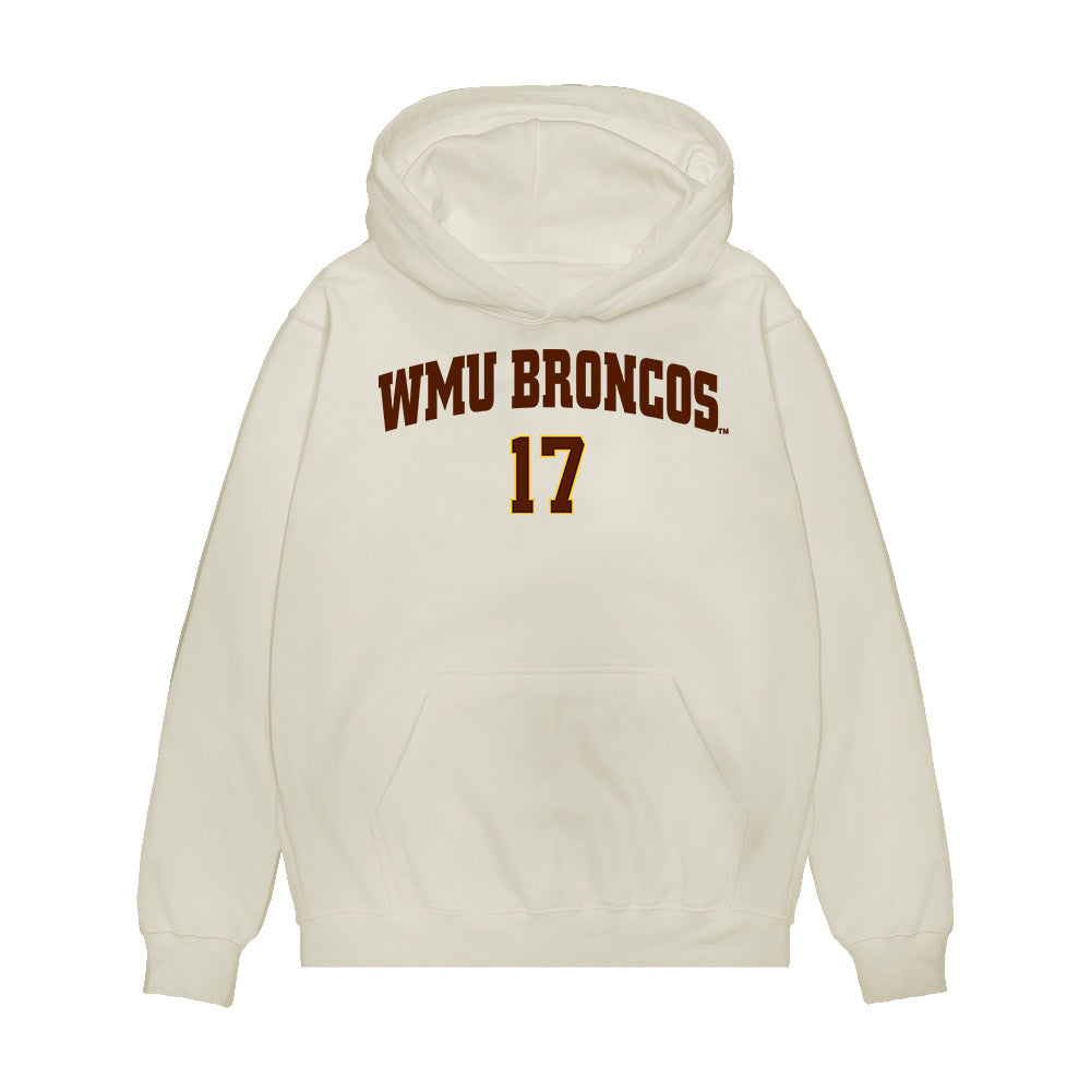 Western Michigan - NCAA Men's Ice Hockey : Ty Henricks - Replica Shersey Premium Hooded Sweatshirt-0