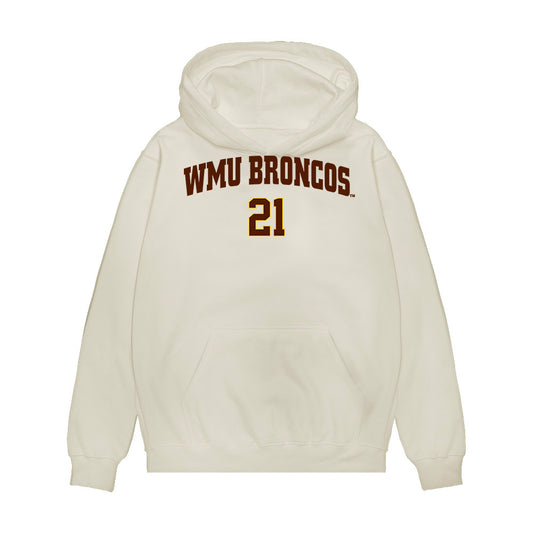 Western Michigan - NCAA Men's Ice Hockey : Ryan Kusler - Replica Shersey Premium Hooded Sweatshirt-0