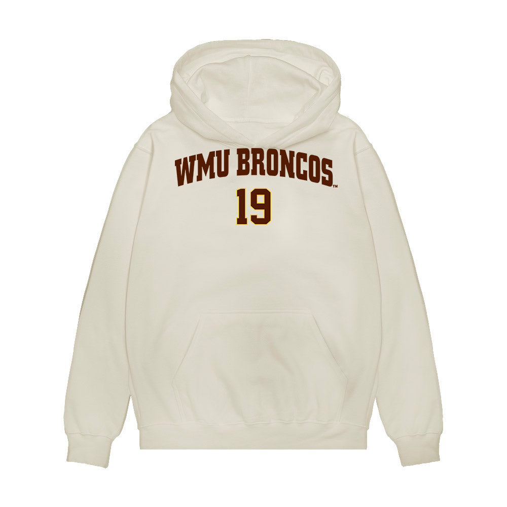 Western Michigan - NCAA Men's Ice Hockey : Bobby Cowan - Replica Shersey Premium Hooded Sweatshirt-0