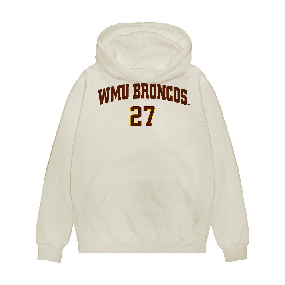 Western Michigan - NCAA Men's Ice Hockey : Joona Vaisanen - Replica Shersey Premium Hooded Sweatshirt-0