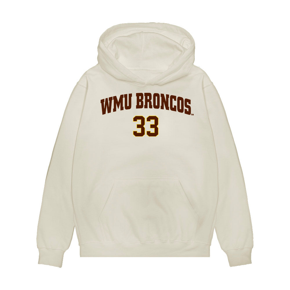 Western Michigan - NCAA Men's Ice Hockey : Samuel Sjolund - Replica Shersey Premium Hooded Sweatshirt-0