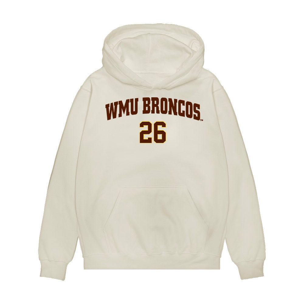 Western Michigan - NCAA Men's Ice Hockey : Ean Somoza - Replica Shersey Premium Hooded Sweatshirt-0