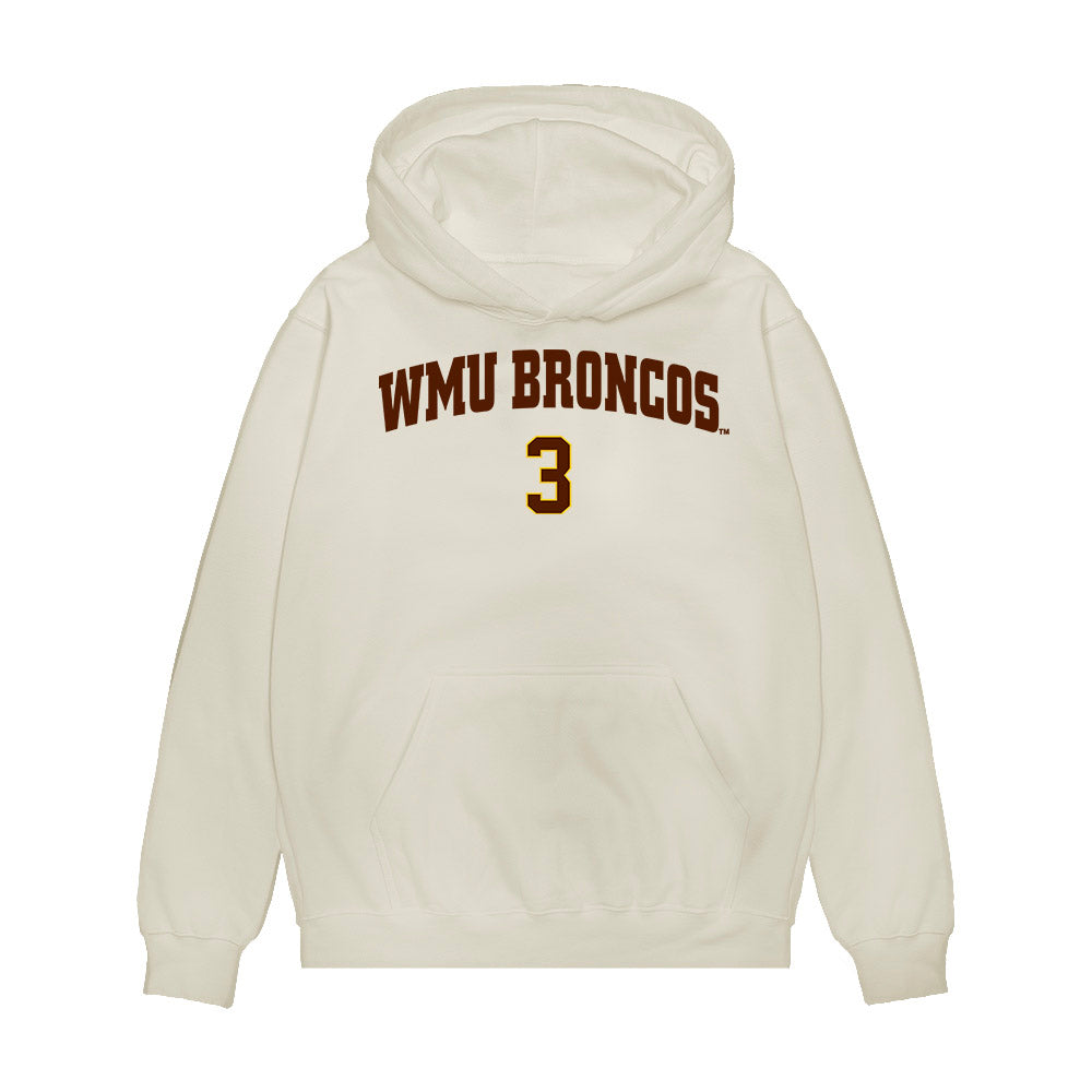 Western Michigan - NCAA Men's Ice Hockey : Cole Crusberg-Roseen - Replica Shersey Premium Hooded Sweatshirt-0