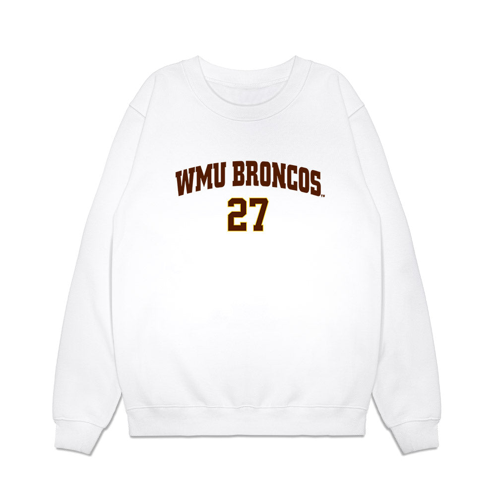 Western Michigan - NCAA Men's Ice Hockey : Joona Vaisanen - Replica Shersey Premium Crewneck Sweatshirt-0
