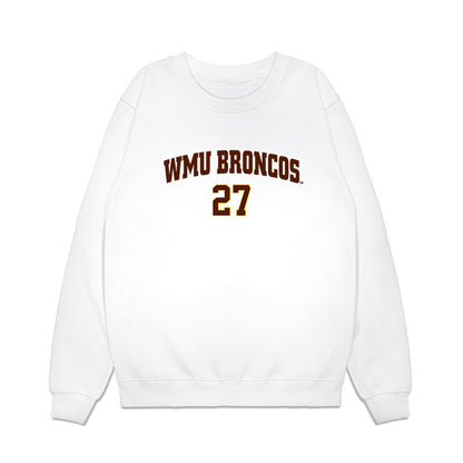 Western Michigan - NCAA Men's Ice Hockey : Joona Vaisanen - Replica Shersey Premium Crewneck Sweatshirt-0