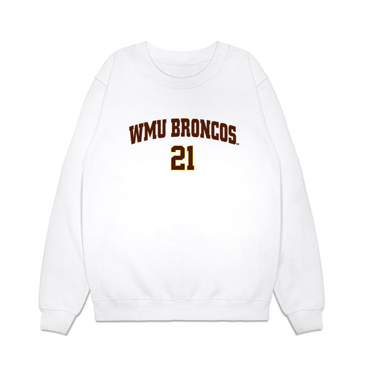 Western Michigan - NCAA Men's Ice Hockey : Ryan Kusler - Replica Shersey Premium Crewneck Sweatshirt-0