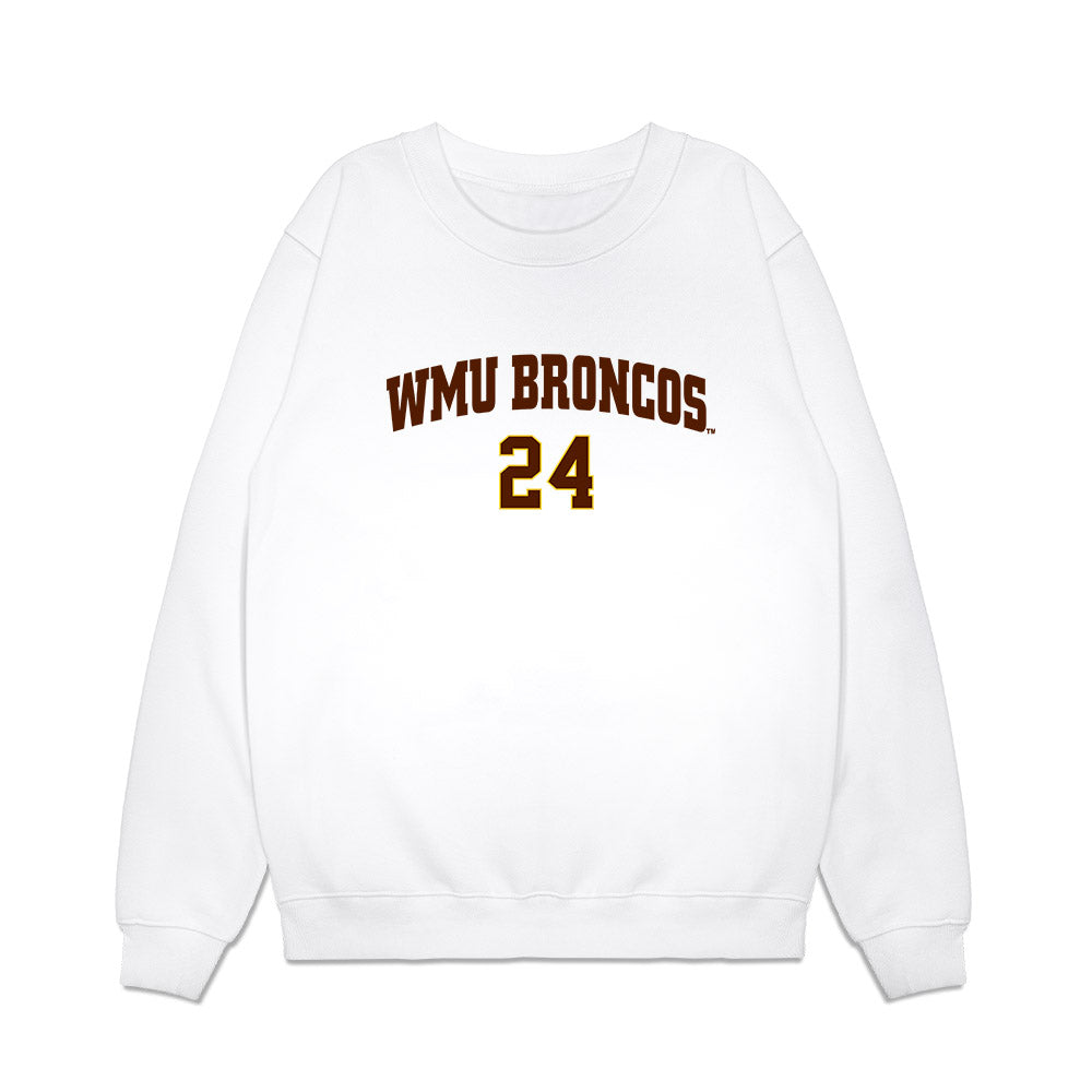 Western Michigan - NCAA Men's Ice Hockey : Garrett Szydlowski - Replica Shersey Premium Crewneck Sweatshirt-0