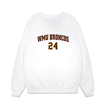 Western Michigan - NCAA Men's Ice Hockey : Garrett Szydlowski - Replica Shersey Premium Crewneck Sweatshirt-0