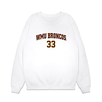 Western Michigan - NCAA Men's Ice Hockey : Samuel Sjolund - Replica Shersey Premium Crewneck Sweatshirt-0