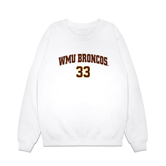 Western Michigan - NCAA Men's Ice Hockey : Samuel Sjolund - Replica Shersey Premium Crewneck Sweatshirt-0