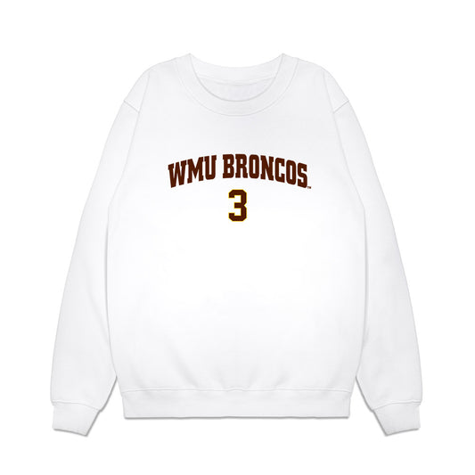 Western Michigan - NCAA Men's Ice Hockey : Cole Crusberg-Roseen - Replica Shersey Premium Crewneck Sweatshirt-0