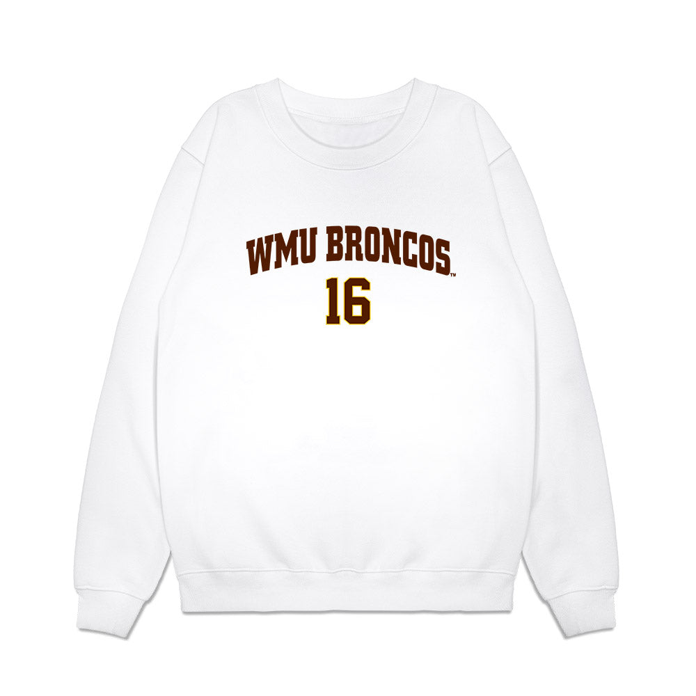 Western Michigan - NCAA Men's Ice Hockey : Tim Washe - Replica Shersey Premium Crewneck Sweatshirt-0