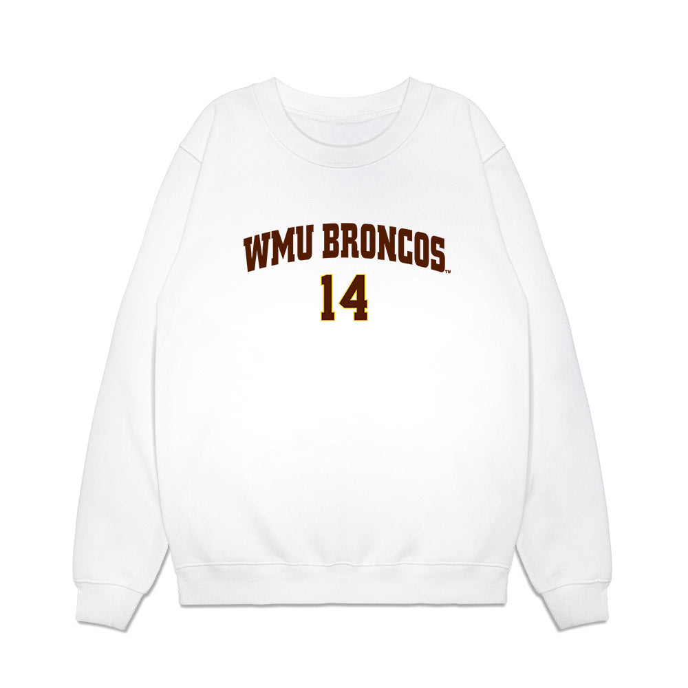 Western Michigan - NCAA Men's Ice Hockey : Colby Woogk - Replica Shersey Premium Crewneck Sweatshirt-0
