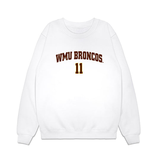 Western Michigan - NCAA Men's Ice Hockey : Tyler MacKenzie - Replica Shersey Premium Crewneck Sweatshirt-0
