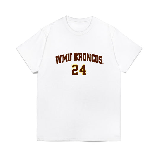Western Michigan - NCAA Men's Ice Hockey : Garrett Szydlowski - Replica Shersey Comfort Colors T-Shirt-0