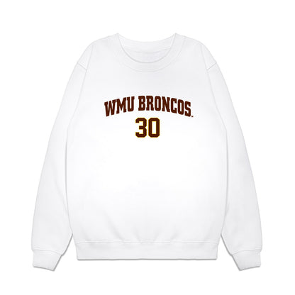 Western Michigan - NCAA Men's Ice Hockey : Hampton Slukynsky - Replica Shersey Premium Crewneck Sweatshirt-0