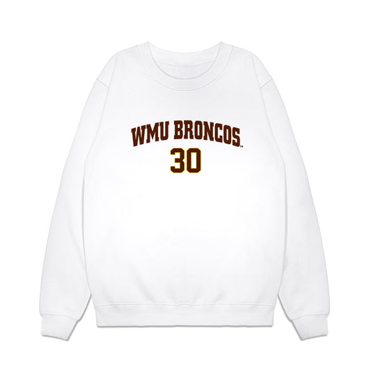 Western Michigan - NCAA Men's Ice Hockey : Hampton Slukynsky - Replica Shersey Premium Crewneck Sweatshirt-0