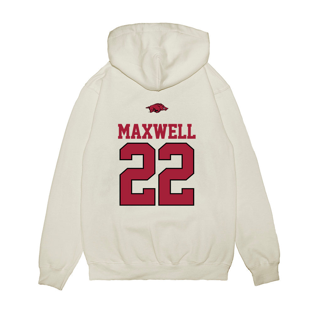 Arkansas - NCAA Baseball : Logan Maxwell - USA Premium Hooded Sweatshirt-1