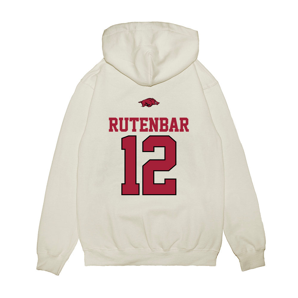 Arkansas - NCAA Baseball : Carter Rutenbar - USA Premium Hooded Sweatshirt-1