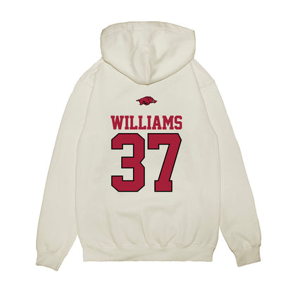 Arkansas - NCAA Baseball : Luke Williams - USA Premium Hooded Sweatshirt-1