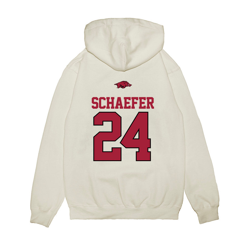 Arkansas - NCAA Baseball : Landon Schaefer - USA Premium Hooded Sweatshirt-1
