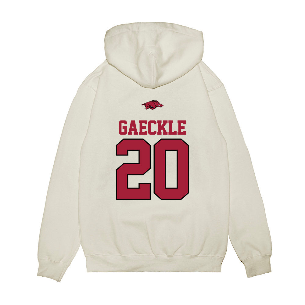 Arkansas - NCAA Baseball : Gabe Gaeckle - USA Premium Hooded Sweatshirt-1