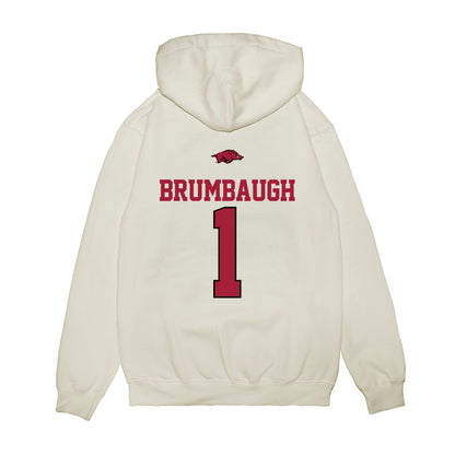 Arkansas - NCAA Baseball : Carson Brumbaugh - USA Premium Hooded Sweatshirt-1