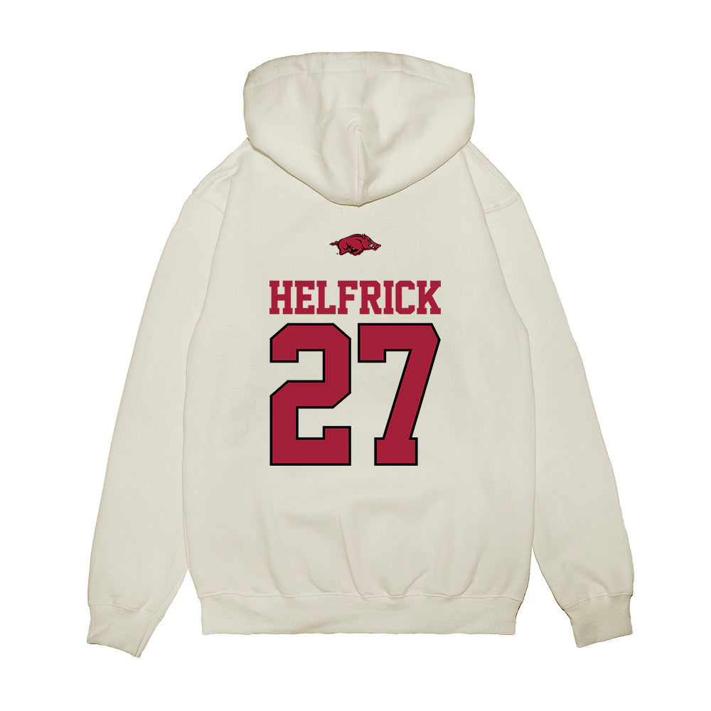 Arkansas - NCAA Baseball : Ryder Helfrick - USA Premium Hooded Sweatshirt-1