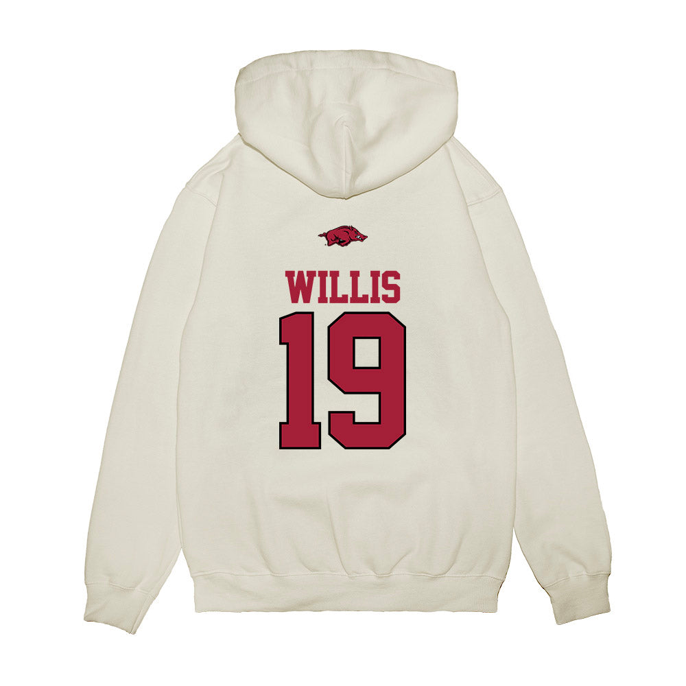 Arkansas - NCAA Baseball : Carson Willis - USA Premium Hooded Sweatshirt-1