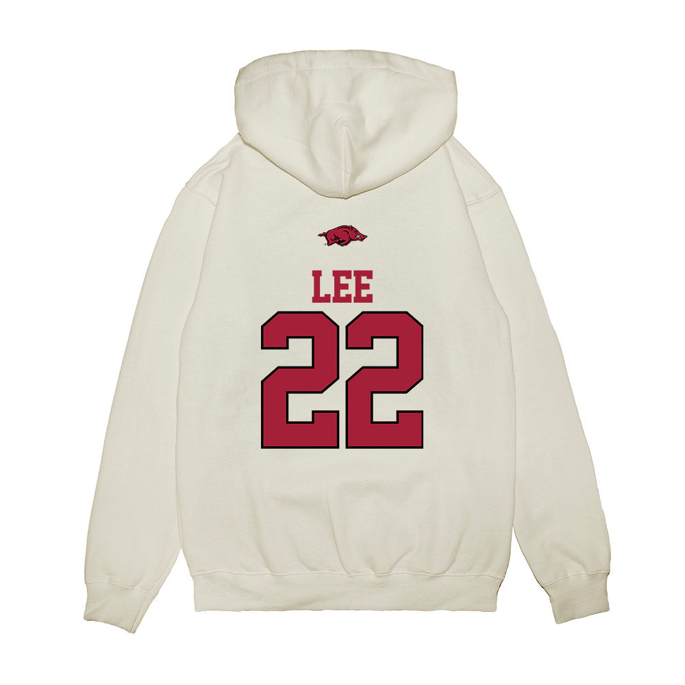 Arkansas - NCAA Baseball : Peyton Lee - USA Premium Hooded Sweatshirt-1