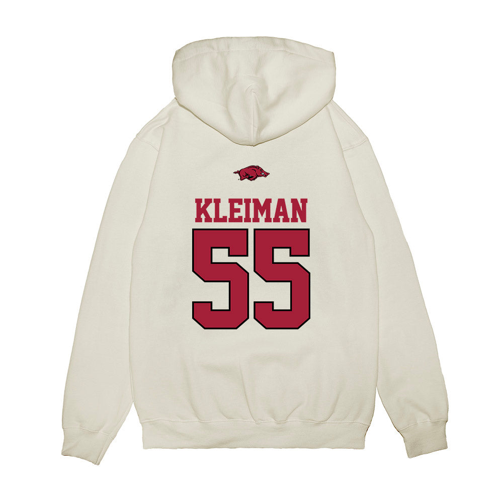 Arkansas - NCAA Baseball : Brendan Kleiman - USA Premium Hooded Sweatshirt-1