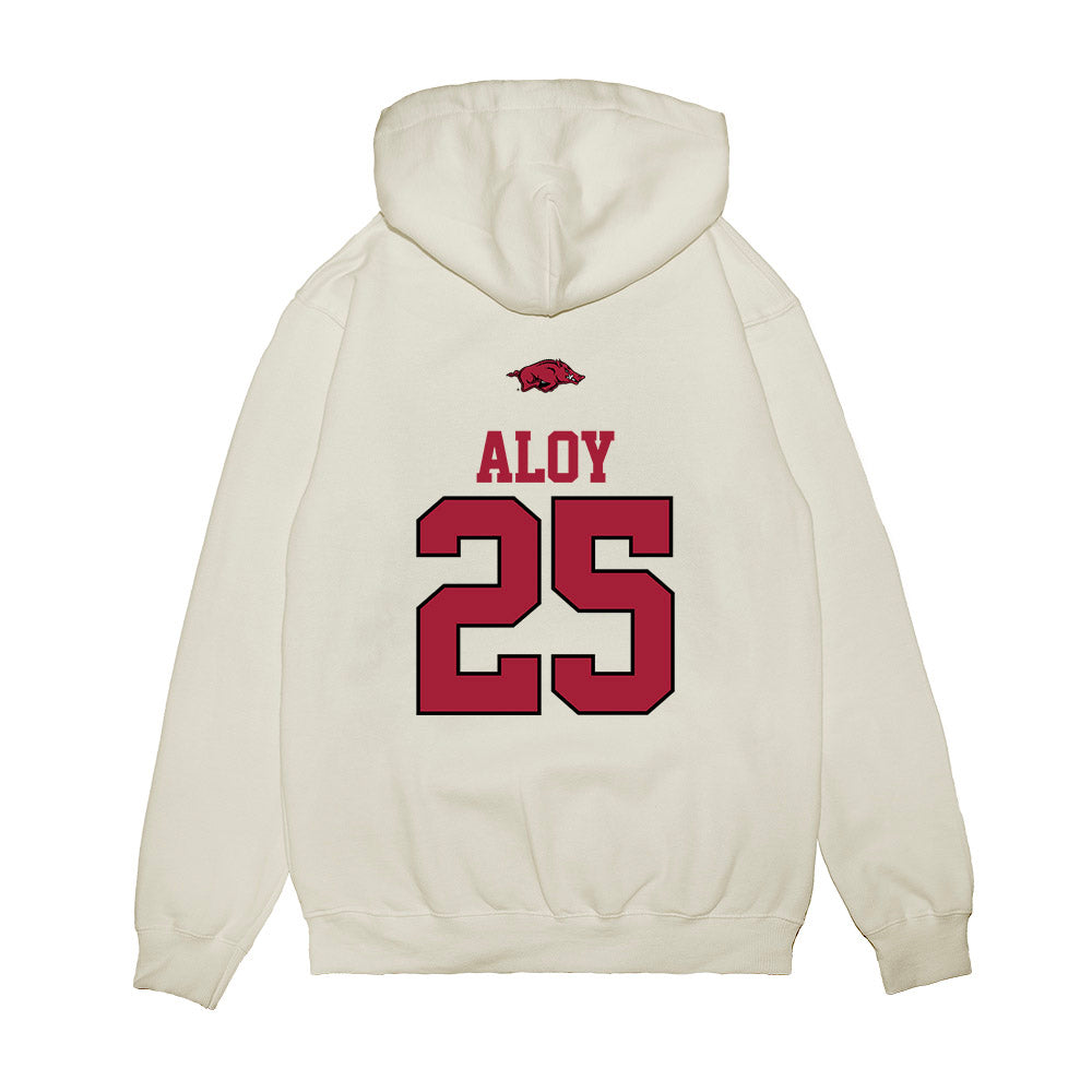 Arkansas - NCAA Baseball : Kuhio Aloy - USA Premium Hooded Sweatshirt-1