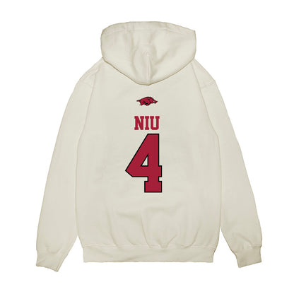 Arkansas - NCAA Baseball : Maika Niu - USA Premium Hooded Sweatshirt-1