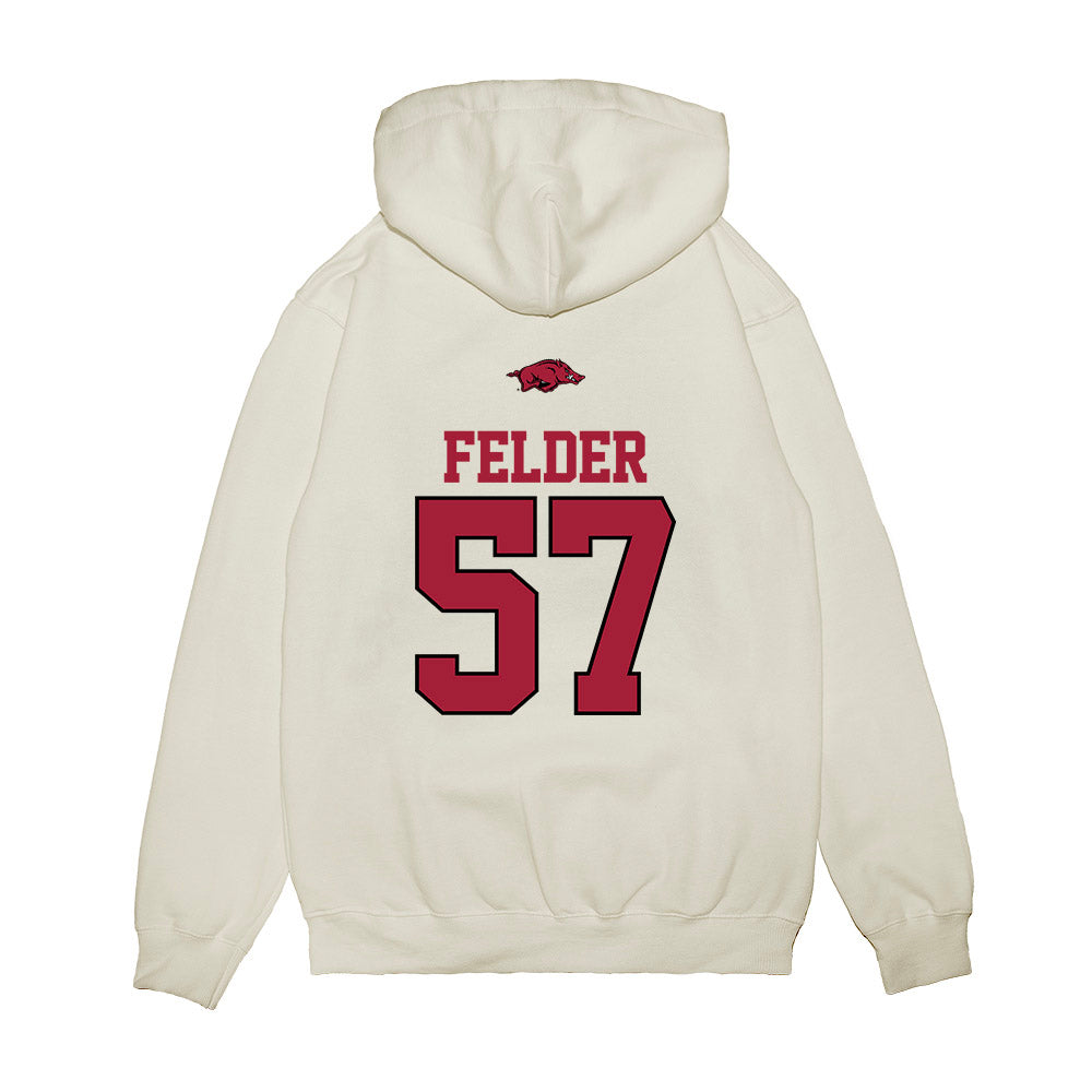 Arkansas - NCAA Baseball : Ross Felder - USA Premium Hooded Sweatshirt-1