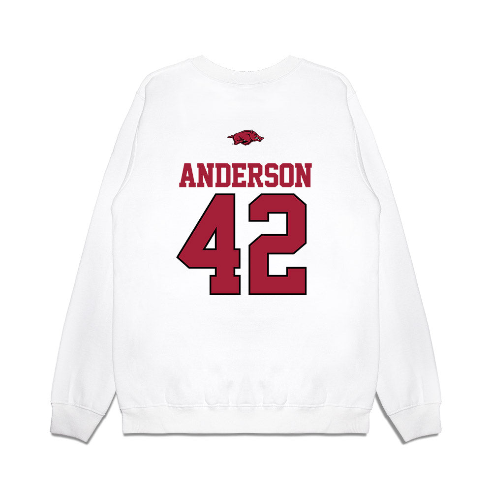 Arkansas - NCAA Baseball : Michael Anderson - USA Premium Crewneck Sweatshirt-1