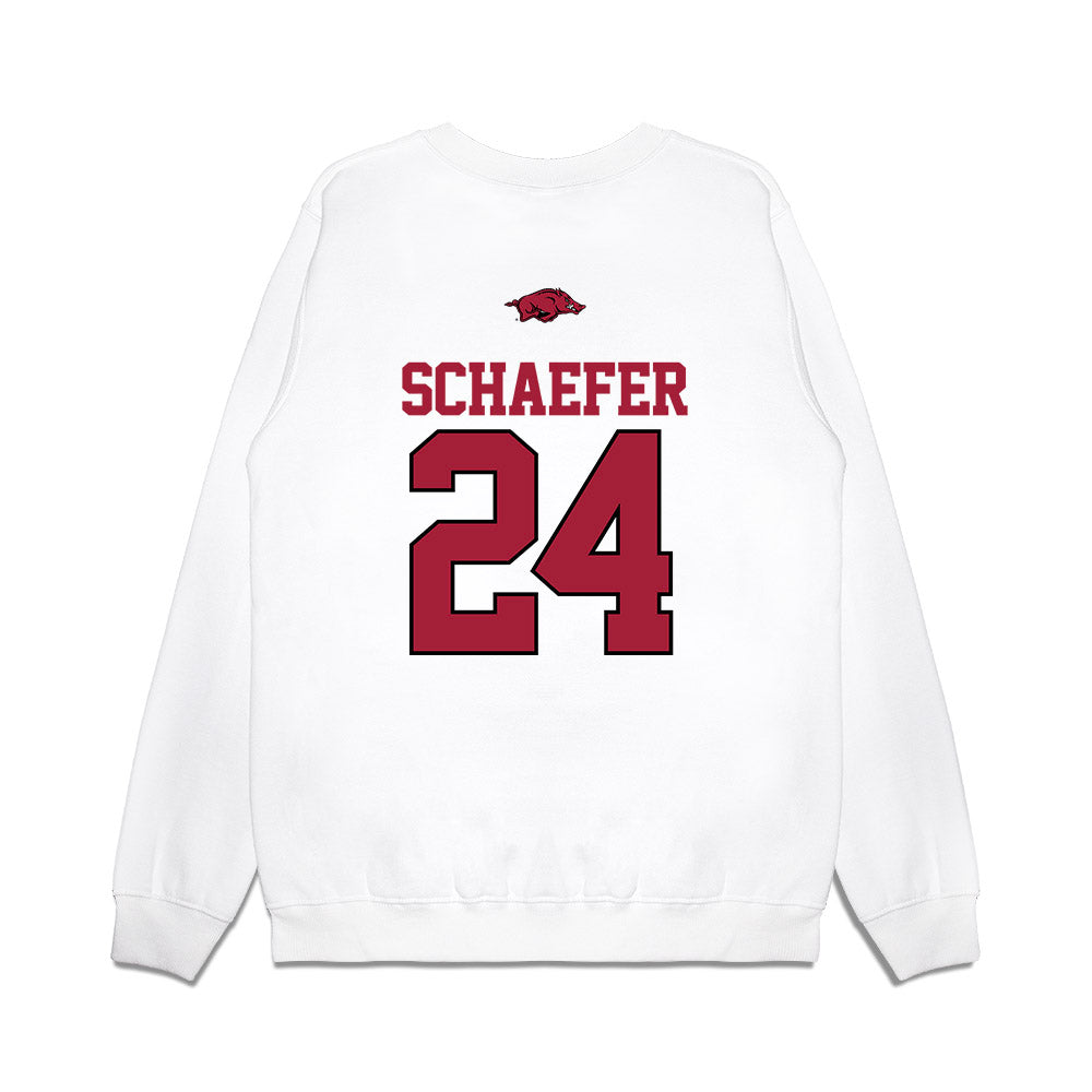 Arkansas - NCAA Baseball : Landon Schaefer - USA Premium Crewneck Sweatshirt-1