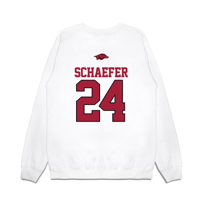 Arkansas - NCAA Baseball : Landon Schaefer - USA Premium Crewneck Sweatshirt-1