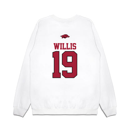 Arkansas - NCAA Baseball : Carson Willis - USA Premium Crewneck Sweatshirt-1