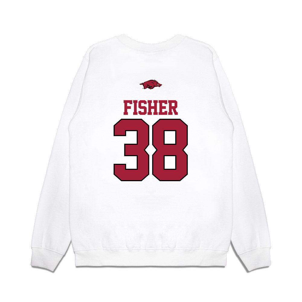 Arkansas - NCAA Baseball : Colin Fisher - USA Premium Crewneck Sweatshirt-1