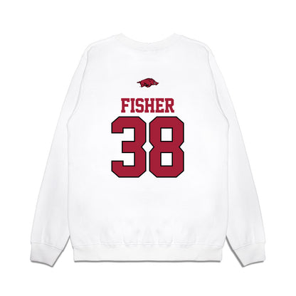 Arkansas - NCAA Baseball : Colin Fisher - USA Premium Crewneck Sweatshirt-1