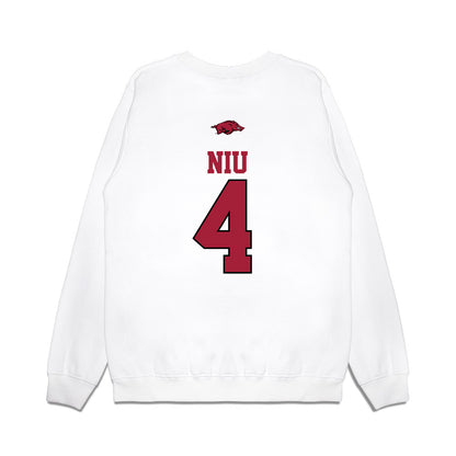 Arkansas - NCAA Baseball : Maika Niu - USA Premium Crewneck Sweatshirt-1