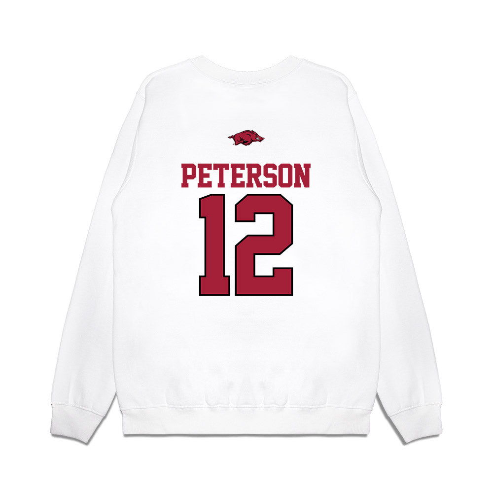 Arkansas - NCAA Baseball : Elliott Peterson - USA Premium Crewneck Sweatshirt-1